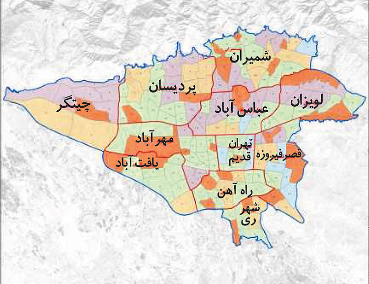 تهران جدید در ۱۱ منطقه