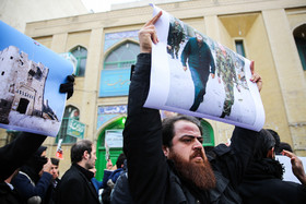تجمع اعتراضی مقابل کنسولگری ترکیه در مشهد