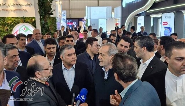 مسعود پزشکیان در نمایشگاه نفت