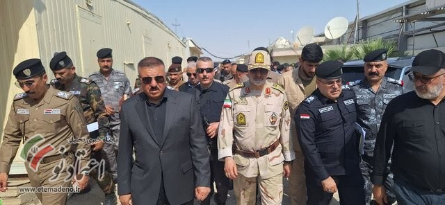 بازدید سردار احمدرضا رادان زا مرز مهران